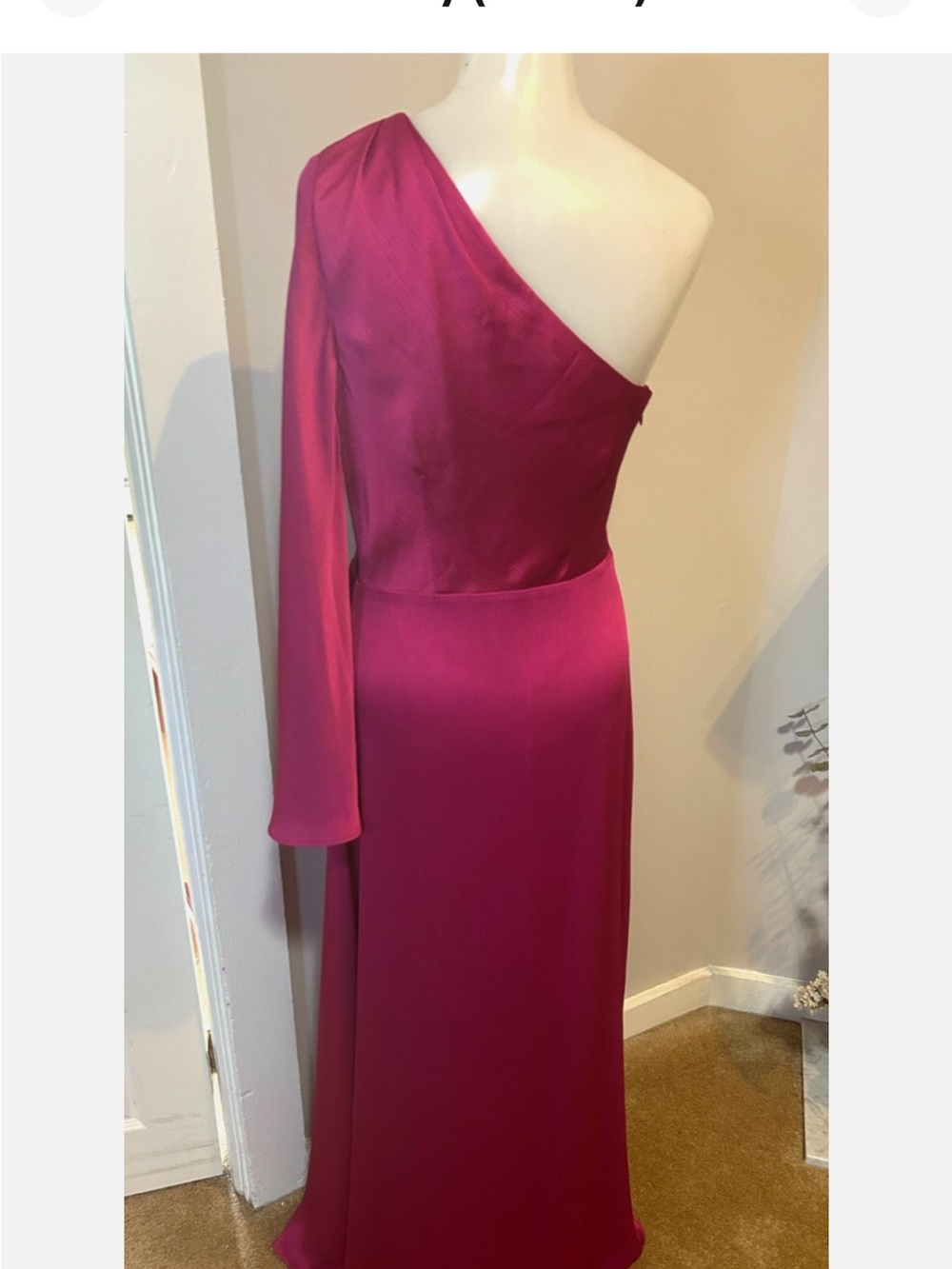 Sachin + Babi One-Shoulder Hot Pink Evening Gown - Picture 9 of 16
